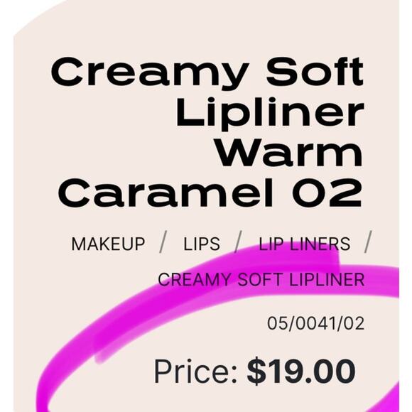 INGLOT Creamy Soft Lipliner Warm Caramel 02 | Long-Wear Matte NEW - Picture 6 of 11